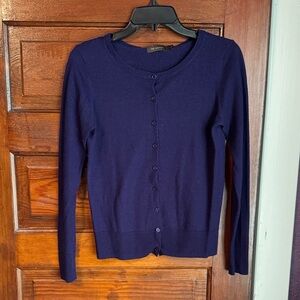 The Limited Purple Cardigan Sweater